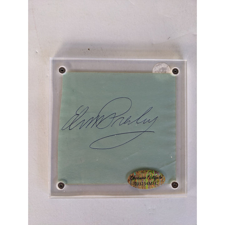 Elvis Presley Vintage autograph book page signed with proof