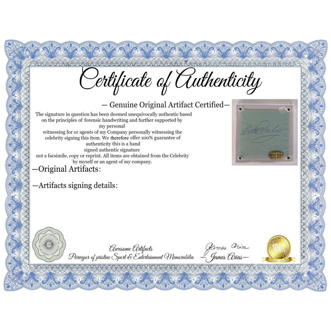 Elvis Presley Vintage autograph book page signed with proof