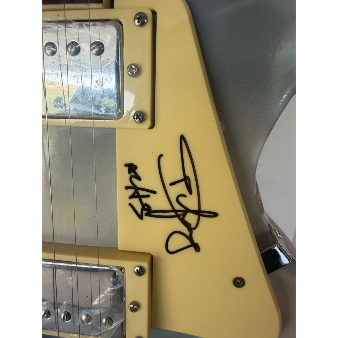 Angus Young AC/DC One of a Kind full size les paul electric guitar signed with proof.