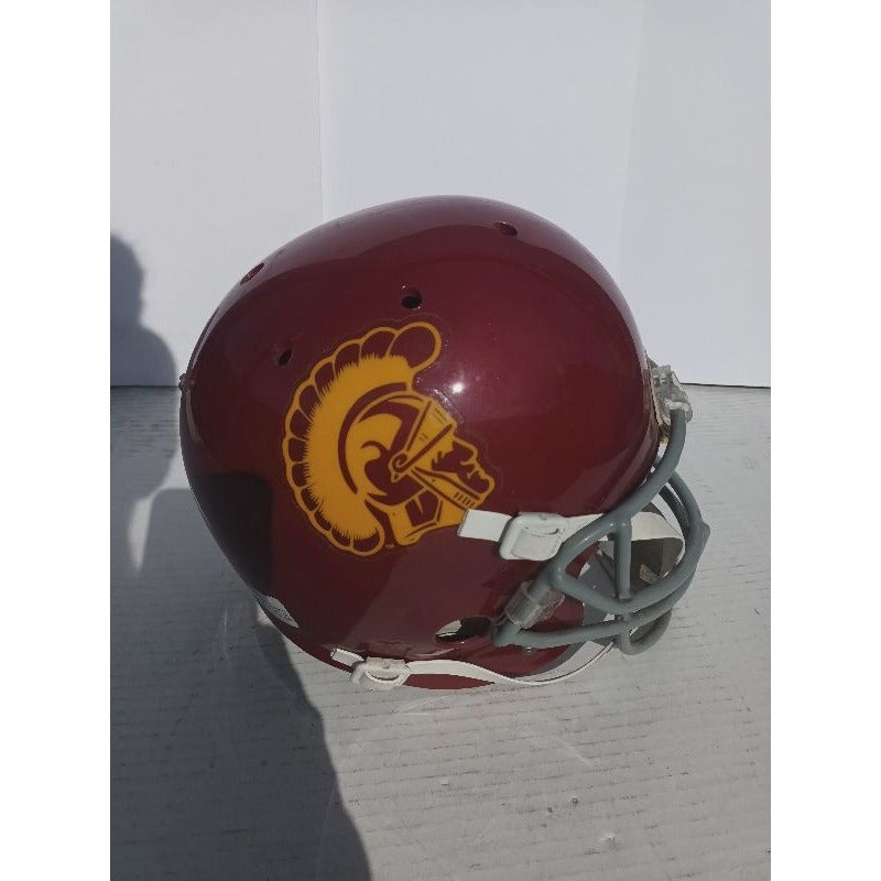 USC Trojans Schutt pro model helmet all time great Lynn Swan Marcus Allen Ronnie Lott Junior Seau helmet signed with proof