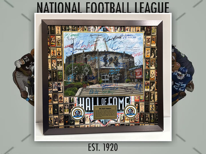 NFL Hall of Fame signed 16x20 photo framed memorabilia