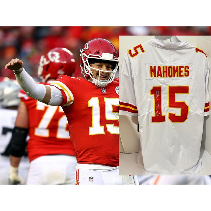Patrick Mahomes Superbowl MVP LVII Nike XL on field model jersey signed with proof
