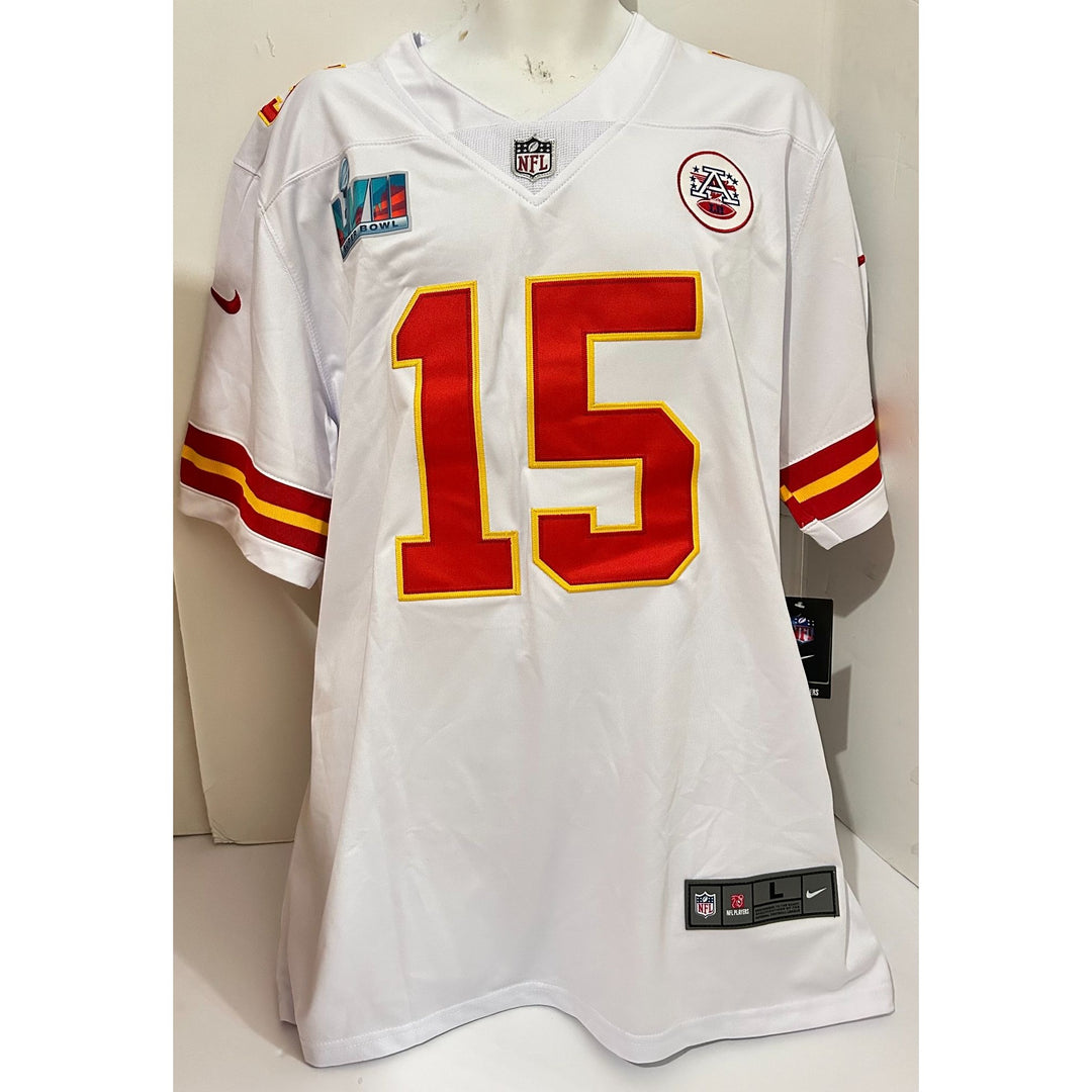 Patrick Mahomes Superbowl MVP LVII Nike XL on field model jersey signed with proof
