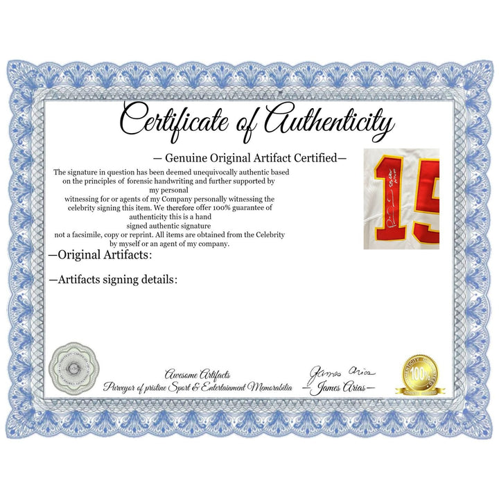 Patrick Mahomes Superbowl MVP LVII Nike XL on field model jersey signed with proof