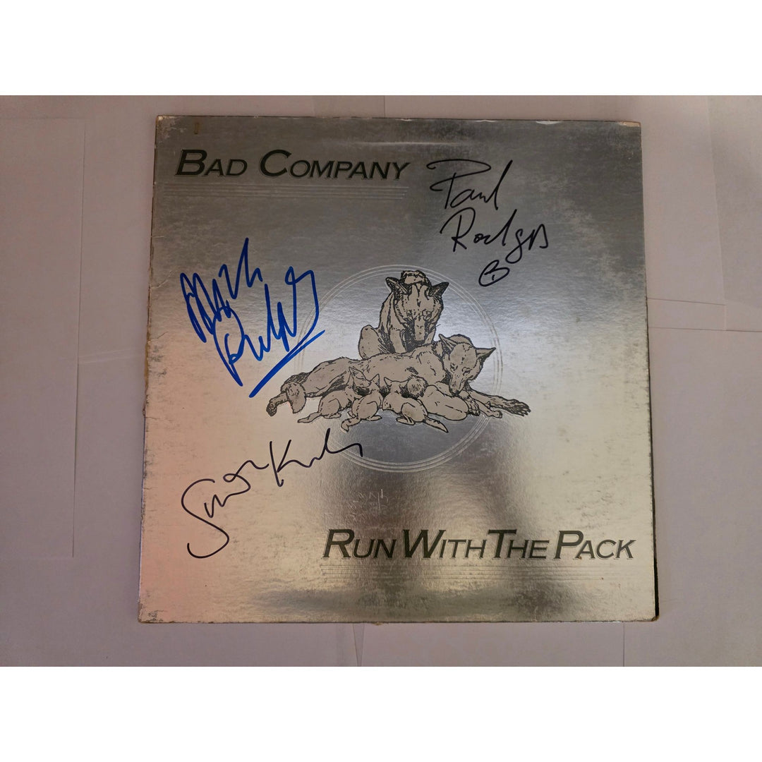 Bad Company "Run With The Pack" LP signed with proof.