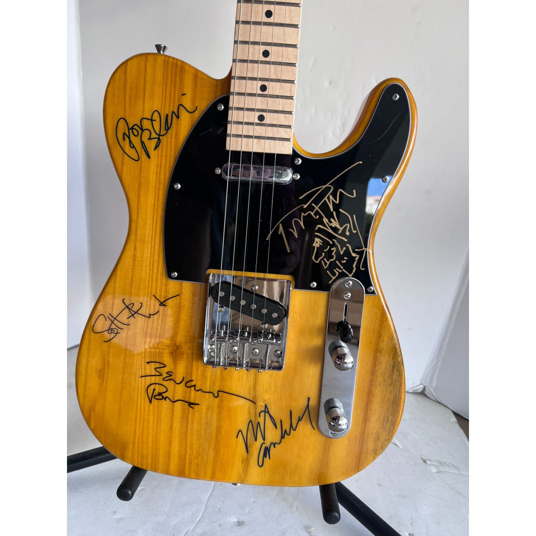 Tom Petty, Ron Blair, Benmont Tinch, Scott Thurston, and Mike Campbell telecaster electric guitar signed with proof