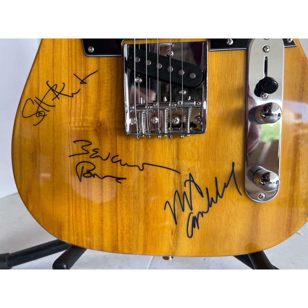 Tom Petty, Ron Blair, Benmont Tinch, Scott Thurston, and Mike Campbell telecaster electric guitar signed with proof