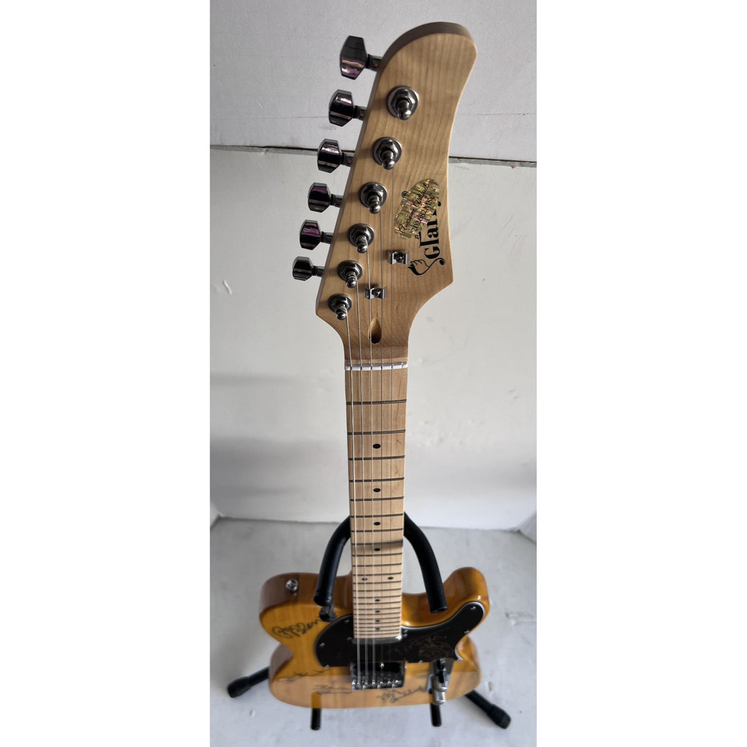 Tom Petty, Ron Blair, Benmont Tinch, Scott Thurston, and Mike Campbell telecaster electric guitar signed with proof