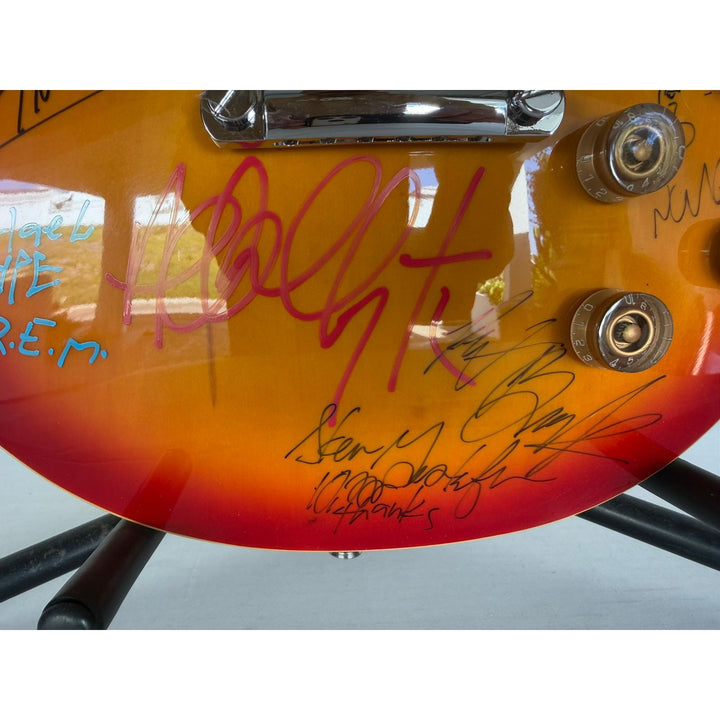 U2 Bono The Edge, Adam Clayton, Larrey Mullen, 10,000 Maniacs Natalie Merchant & REM Mike Mills, Michael Stipe, Bill Berry and Peter Buck 