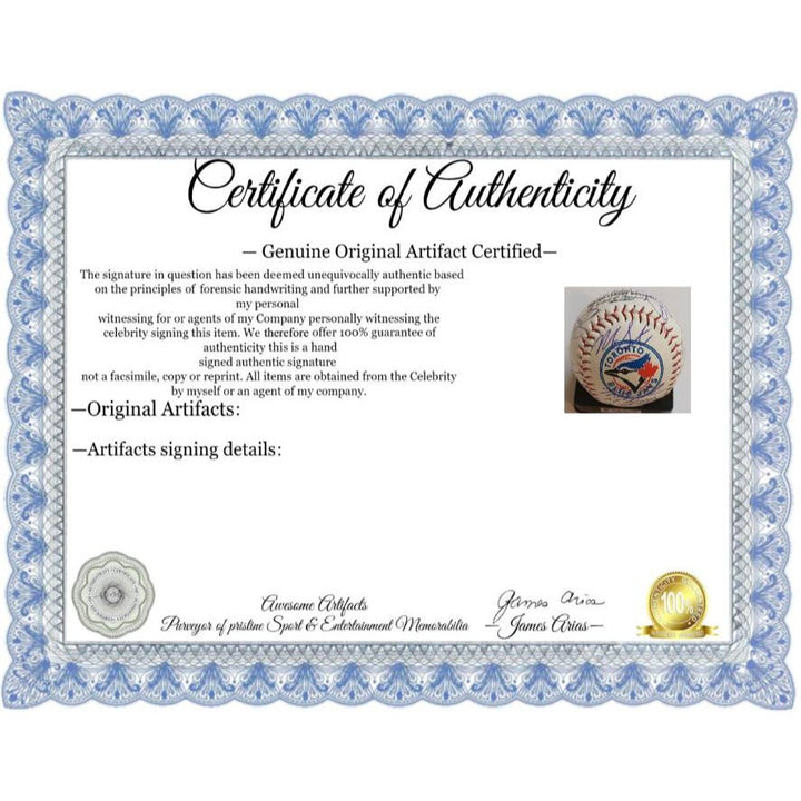 Toronto Blue Jays 2024 American League champs team signed Rawlings MLB baseball with proof