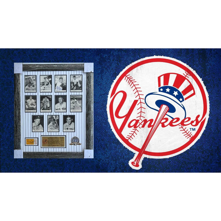 New York Yankees 1961 World Series Champions 12 signed including Roger Maris, Whitey Ford, Elston Howard, Yogi Berra & Mickey Mantle