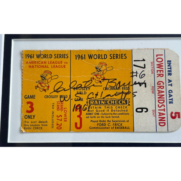 New York Yankees 1961 World Series Champions 12 signed including Roger Maris, Whitey Ford, Elston Howard, Yogi Berra & Mickey Mantle