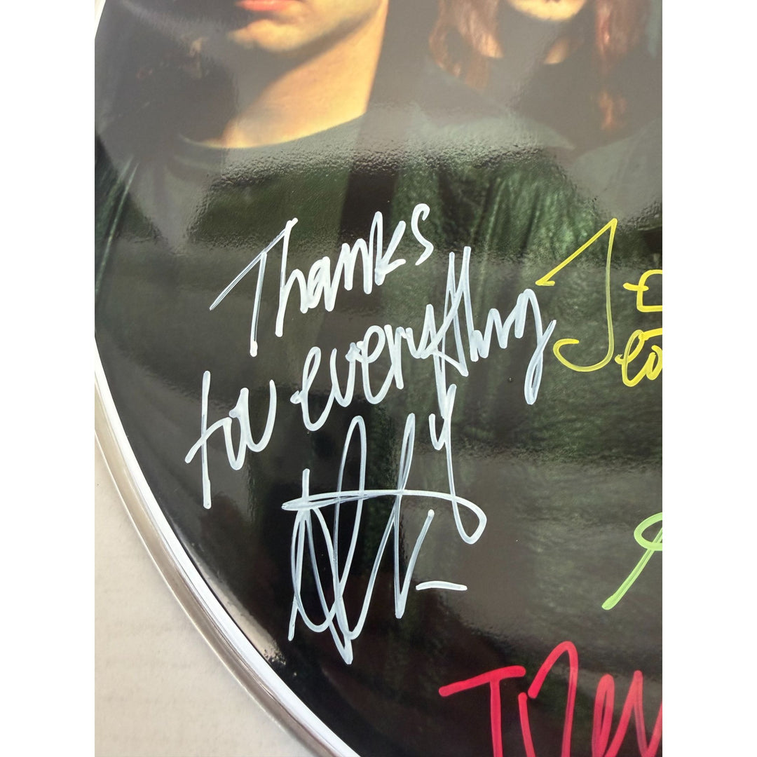 NIN Jeordie White, Josh Freese, Trent Reznor, Alessandro Cortini & Aaron North Drumhead signed with proof.