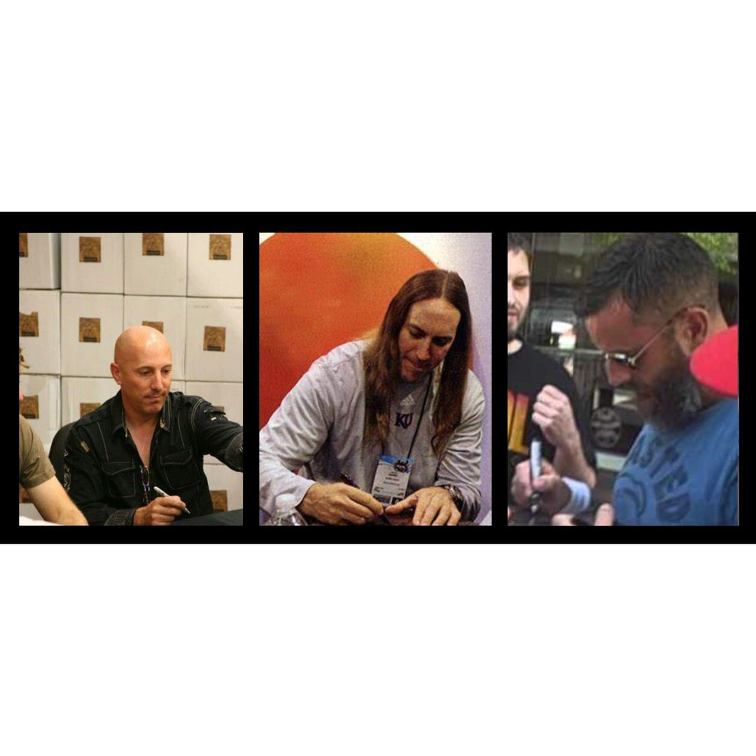 Danny Carey, Maynard James Keenan, Justin Chancellor, Adam Jones, Tool, Fender Stratocaster electric guitar signed with proof