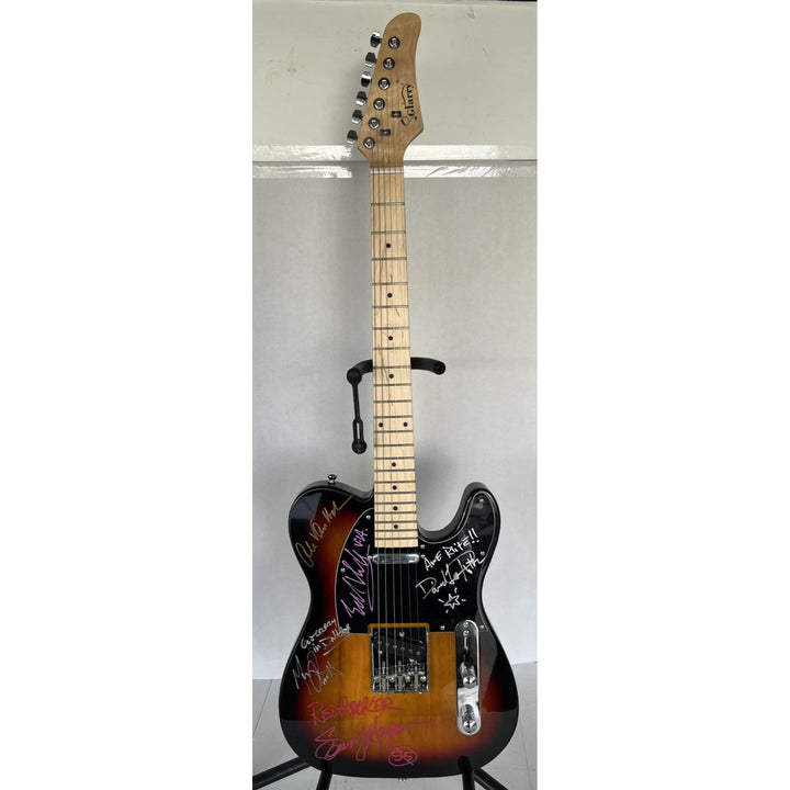Van Halen Eddie &, Alex Van Halen, David Lee Roth, Michael Anthony telecaster electric guitar signed with proof