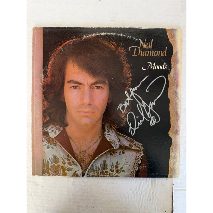 Neil Diamond "Moods" LP signed with proof.