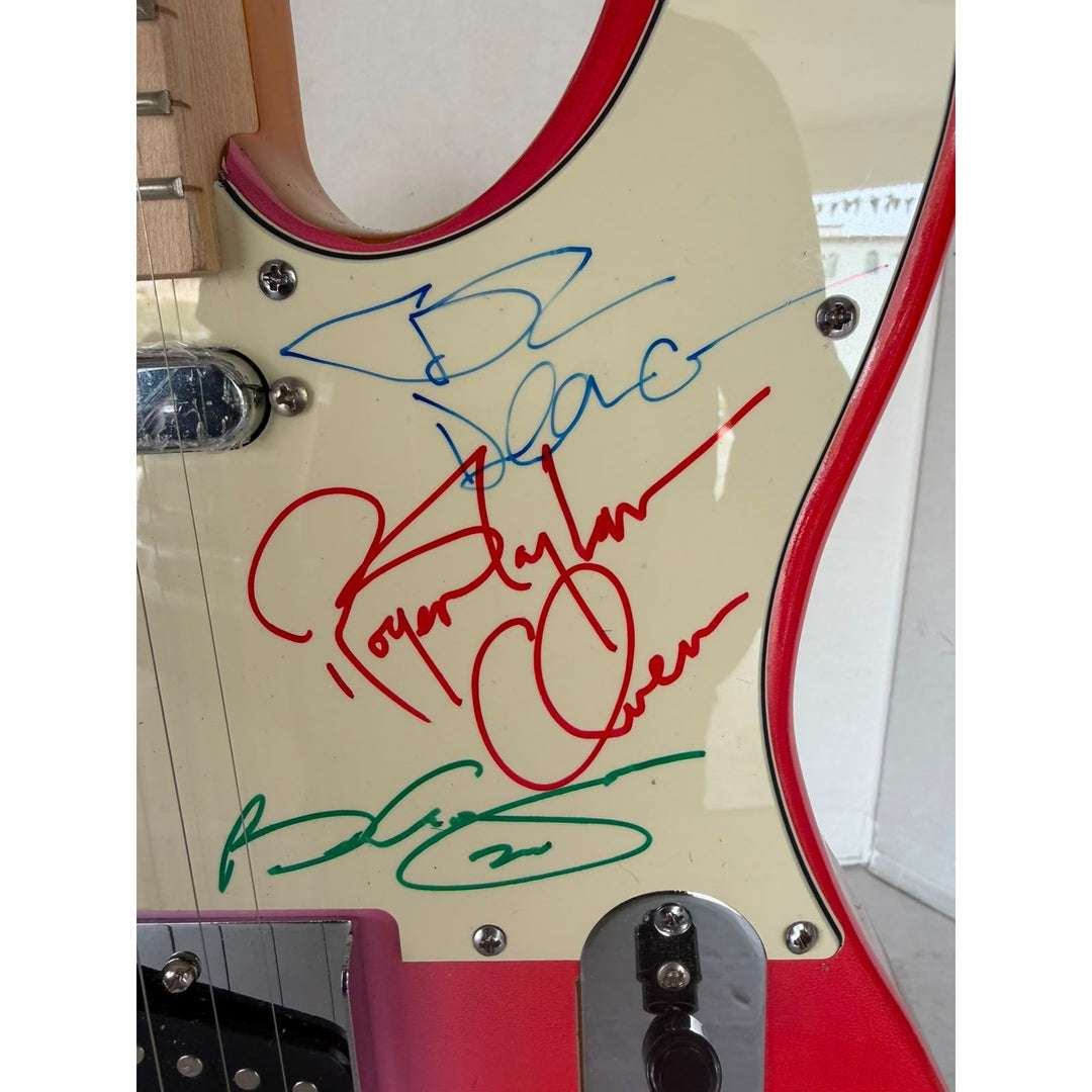 Queen Freddie Mercury, Brian May, Roger Taylor, John Deacon one-of-a kind Telecaster electric guitar signed with proof.