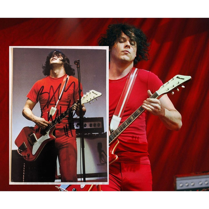 Jack White White Stripes 5x7 photo signed with proof