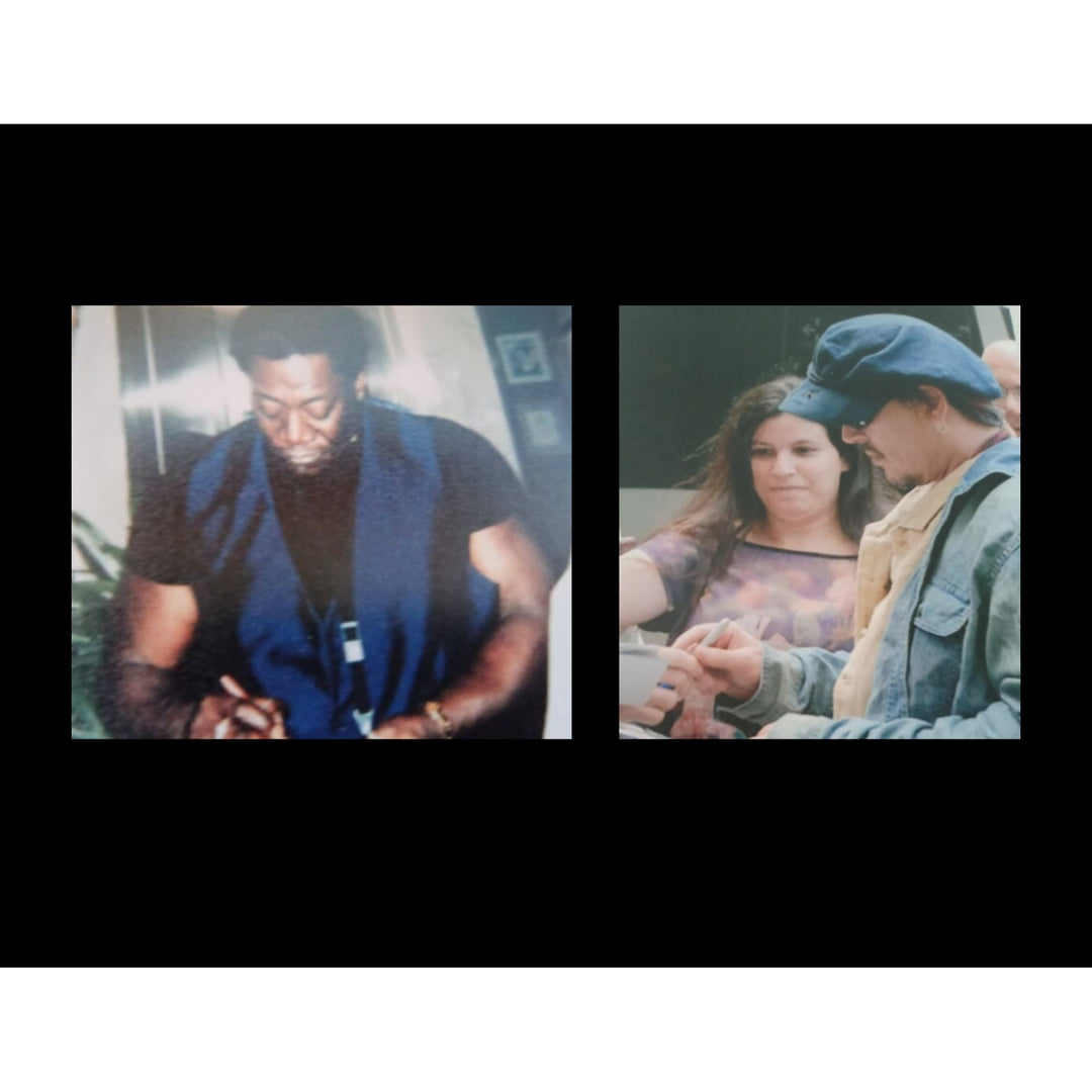 Bruce Springsteen & Clarence Clemons one of a kind signed les paul electric guitar signed  with proof & sketch.