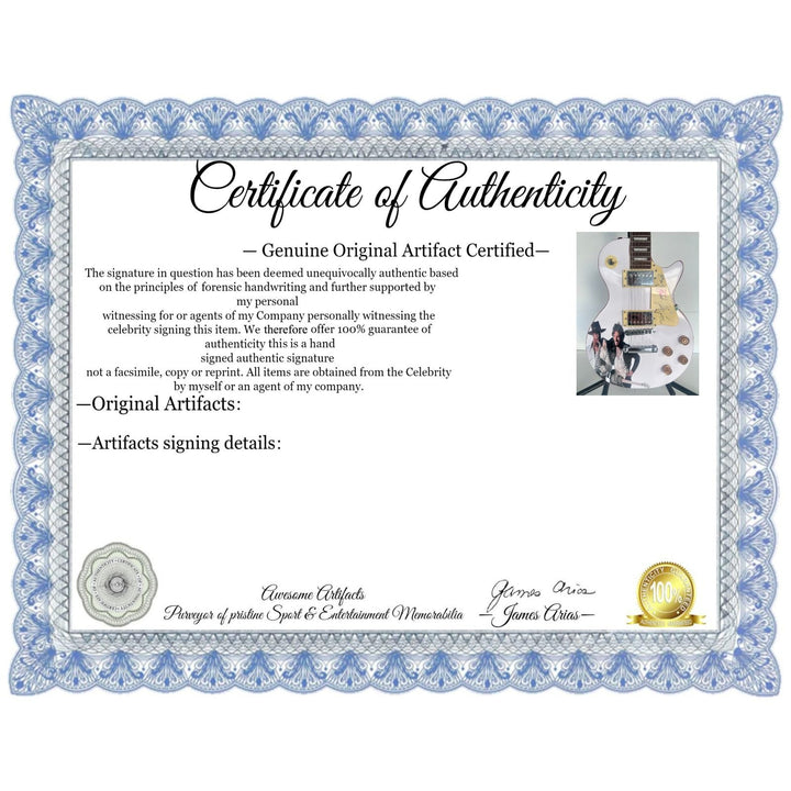 Bruce Springsteen & Clarence Clemons one of a kind signed les paul electric guitar signed  with proof & sketch.