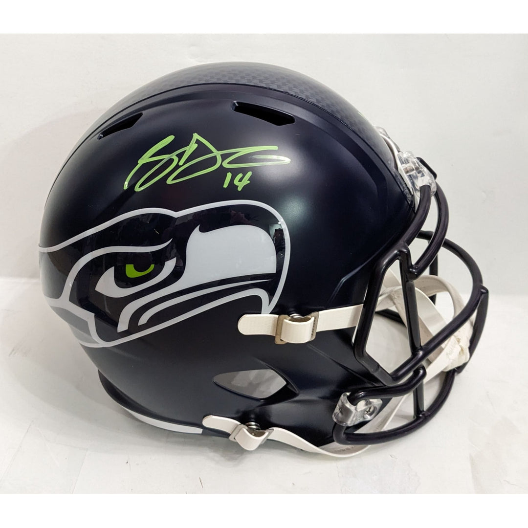 Seattle Seahawks Sam Darnold Riddell speed full size helmet signed with proof