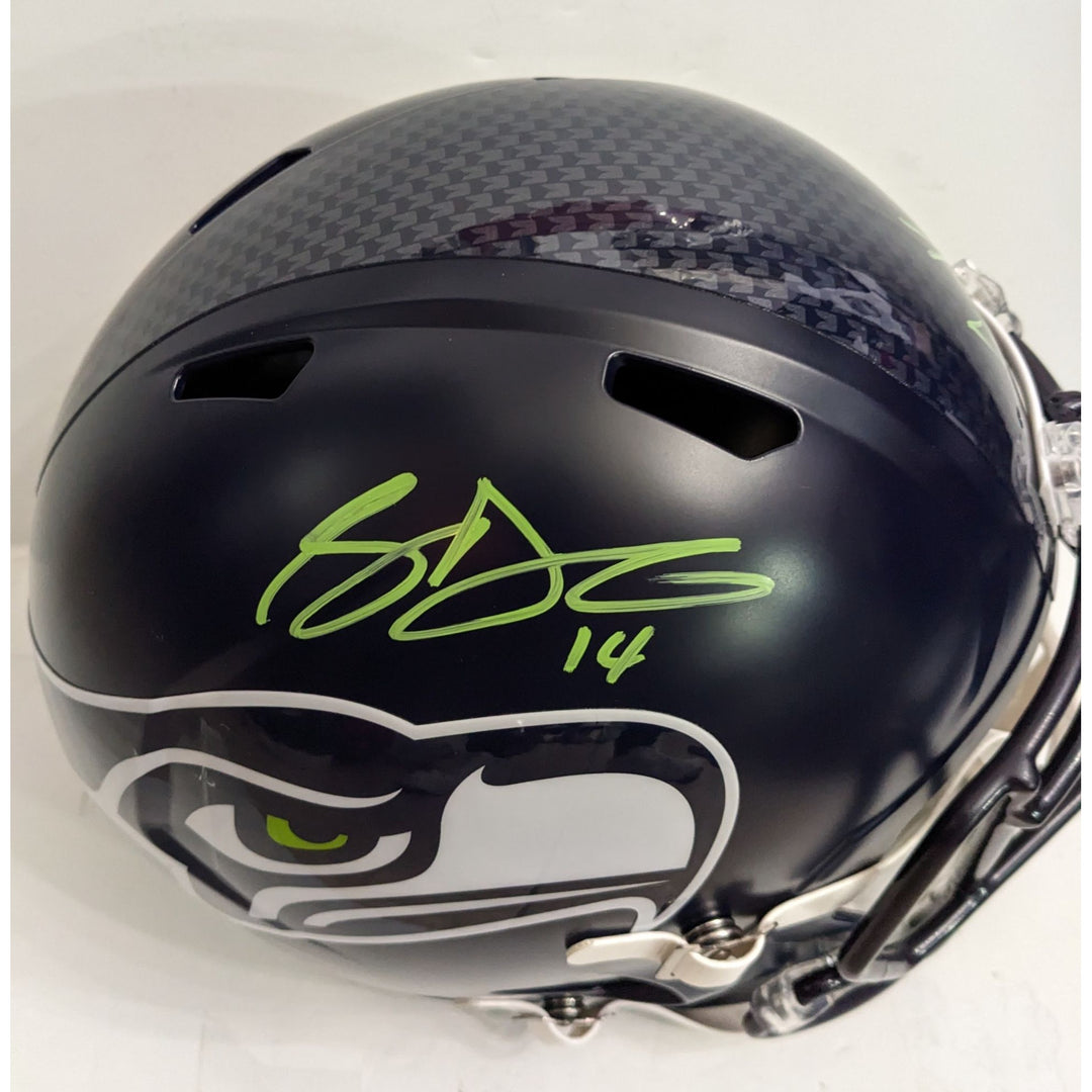 Seattle Seahawks Sam Darnold Riddell speed full size helmet signed with proof