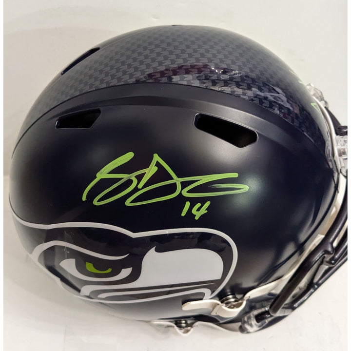 Seattle Seahawks Sam Darnold Riddell speed full size helmet signed with proof