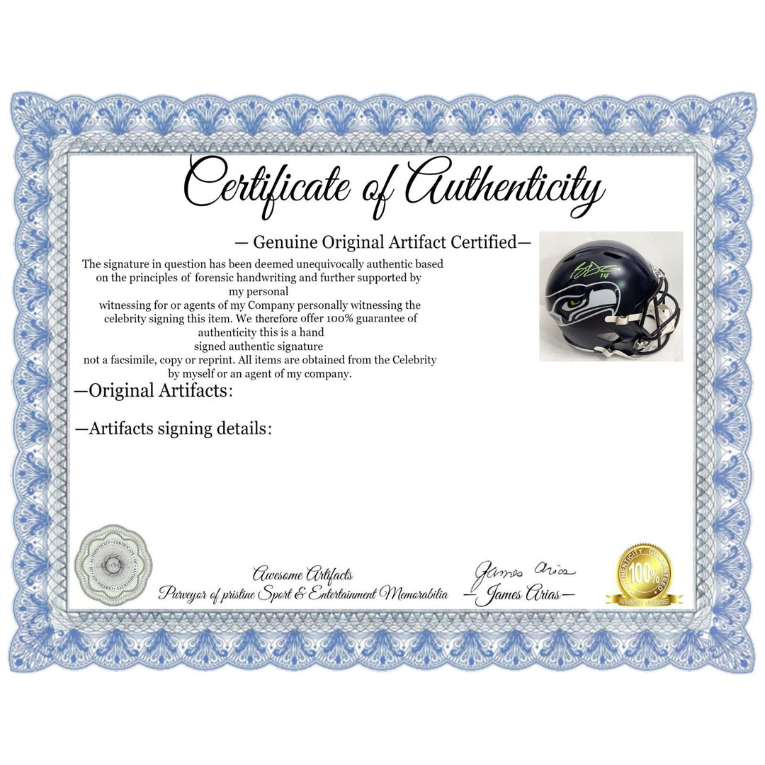 Seattle Seahawks Sam Darnold Riddell speed full size helmet signed with proof