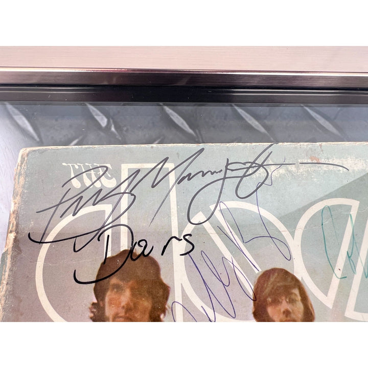 The Doors Jim Morrison Ray Manzarik Robby Krieger John Densmore  " Waiting For The Sun" original LP signed with proof museum quality frame..