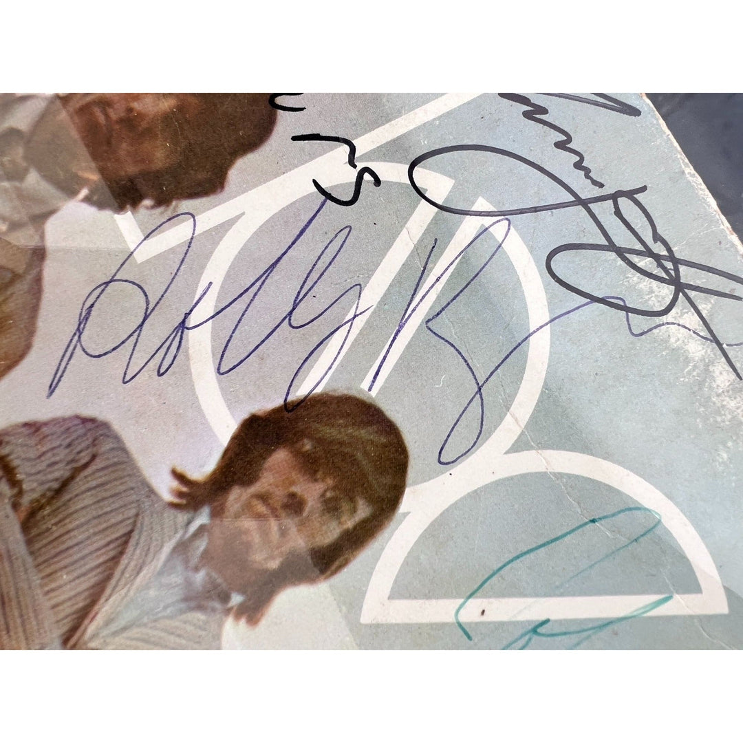 The Doors Jim Morrison Ray Manzarik Robby Krieger John Densmore  " Waiting For The Sun" original LP signed with proof museum quality frame..