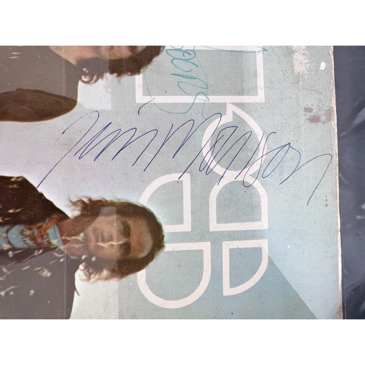 The Doors Jim Morrison Ray Manzarik Robby Krieger John Densmore  " Waiting For The Sun" original LP signed with proof museum quality frame..