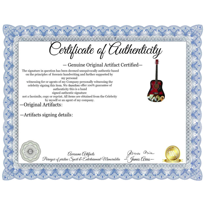 Bangles One of a Kind full size acoustic guitar signed with proof.