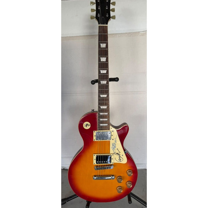 Eric Clapton & Jeff Beck Les Paul vintage electric guitar signed with full provenance, photo proof and AI certification.