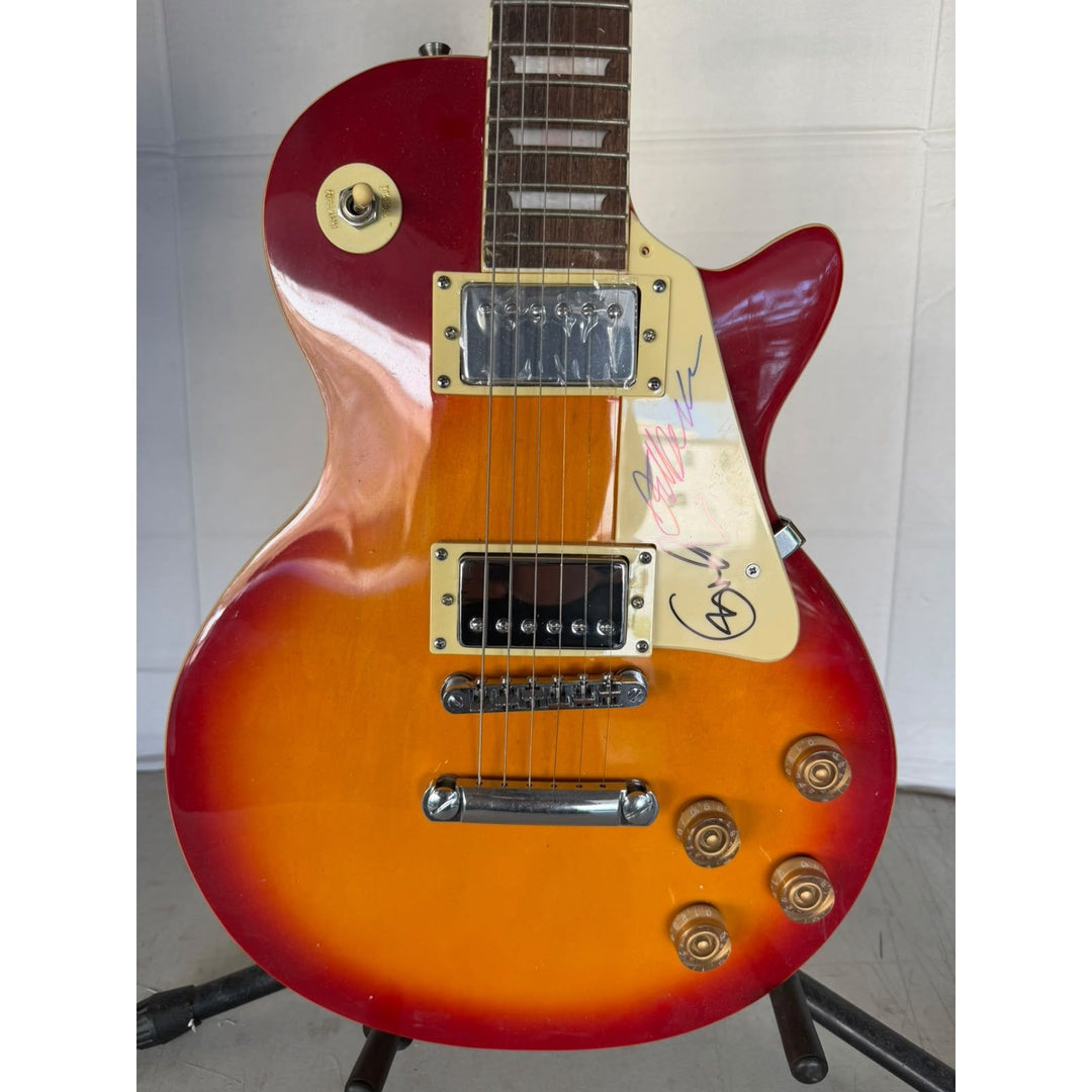 Eric Clapton & Jeff Beck Les Paul vintage electric guitar signed with full provenance, photo proof and AI certification.