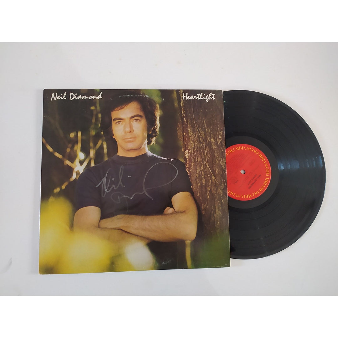 Neil Diamond Heartlight original LP signed with proof