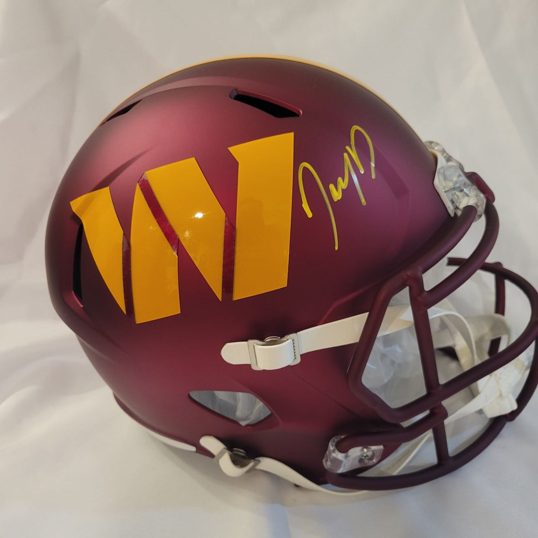 Jayden Daniels Washington Commanders full size Riddell Speed helmet signed with proof  Awesome Artifacts