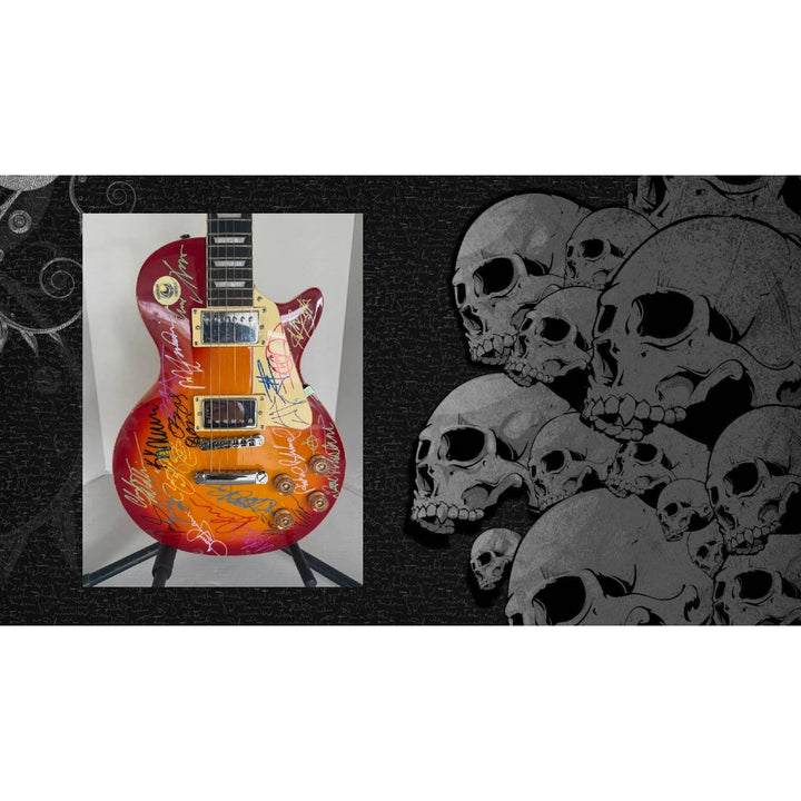 James Hetfield Dimebag Darrell Zakk Wylde (19) Heavy Metal guitars legends cherry Les Paul electric guitar signed with proof.