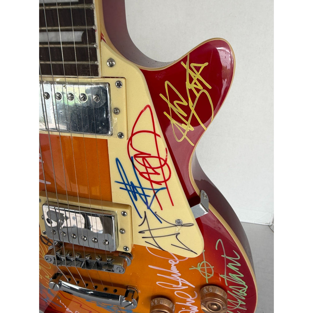 James Hetfield Dimebag Darrell Zakk Wylde (19) Heavy Metal guitars legends cherry Les Paul electric guitar signed with proof.