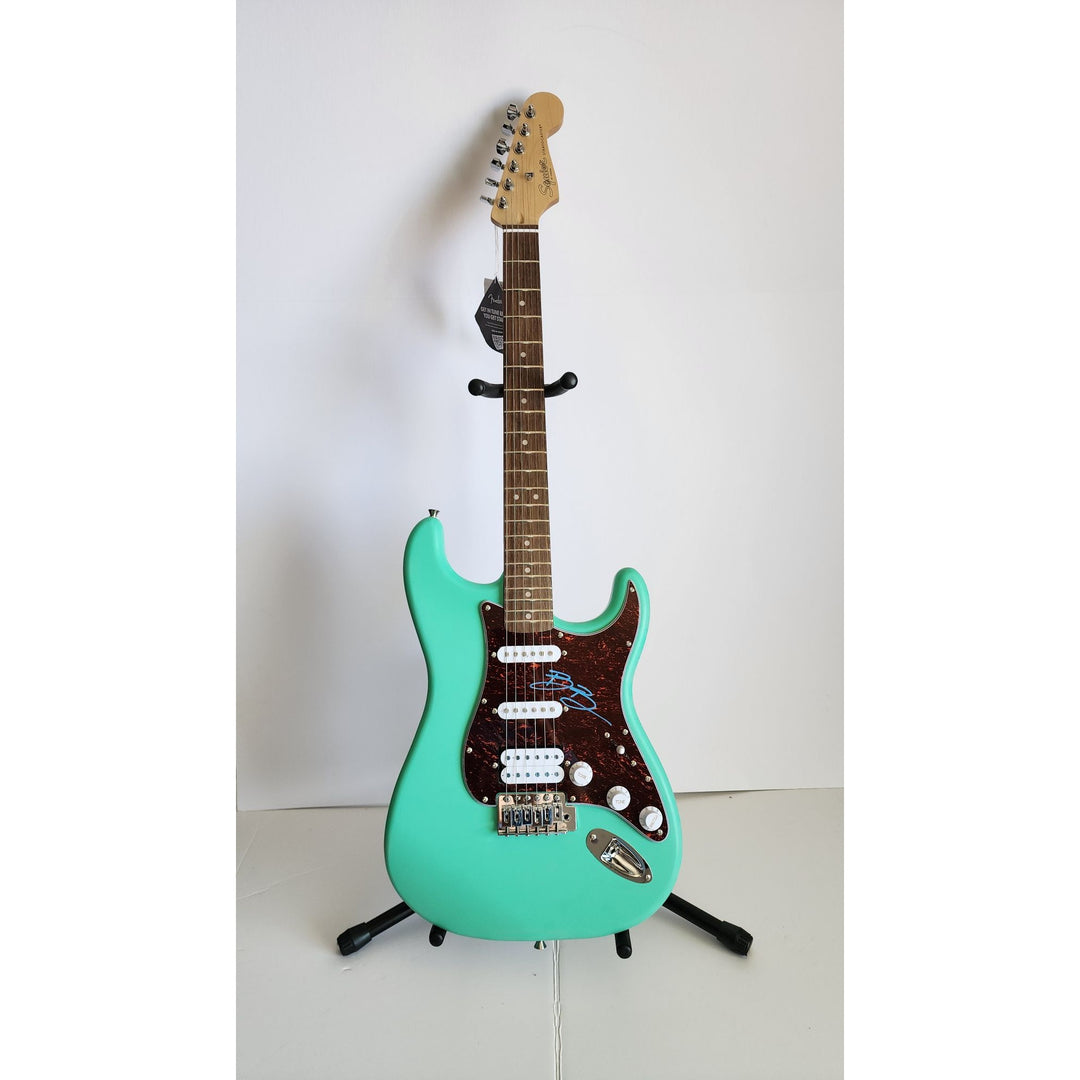 Benson Boone authentic Fender Stratocaster Squier electric guitar signed with proof