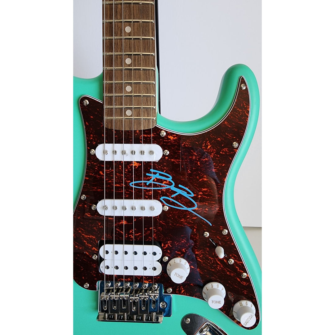 Benson Boone authentic Fender Stratocaster Squier electric guitar signed with proof
