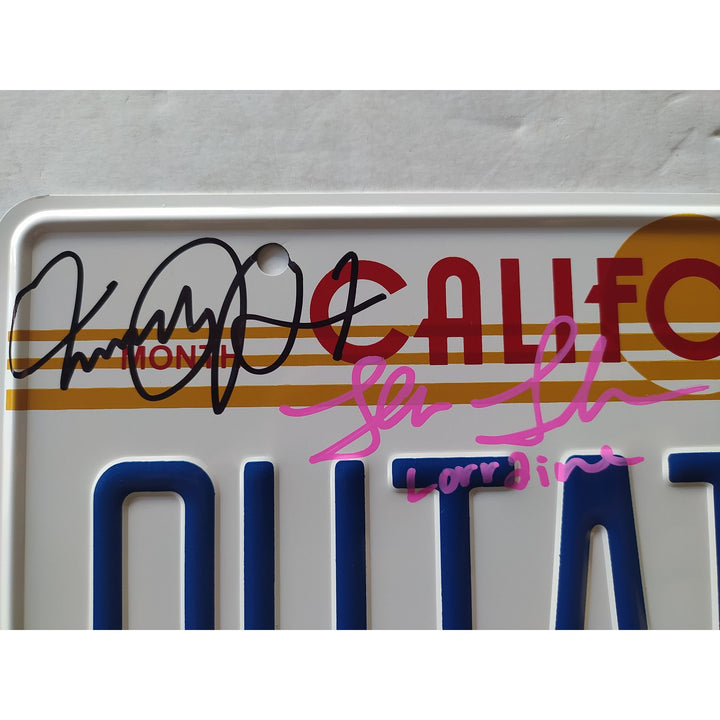 Back to the Future authentic license plate Michael J fox Marty McFly Christopher Lloyd Doc Brown