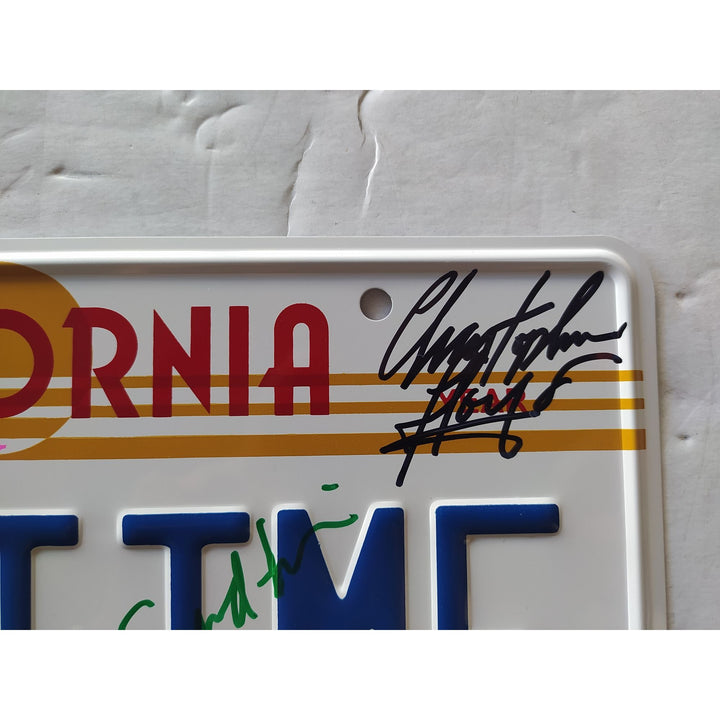 Back to the Future authentic license plate Michael J fox Marty McFly Christopher Lloyd Doc Brown