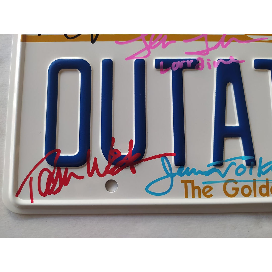 Back to the Future authentic license plate Michael J fox Marty McFly Christopher Lloyd Doc Brown