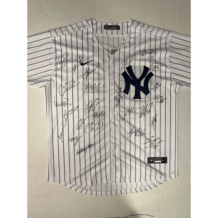 Aaron judge Juan Soto New York Yankees 2024 Nike jersey size XL team signed with proof