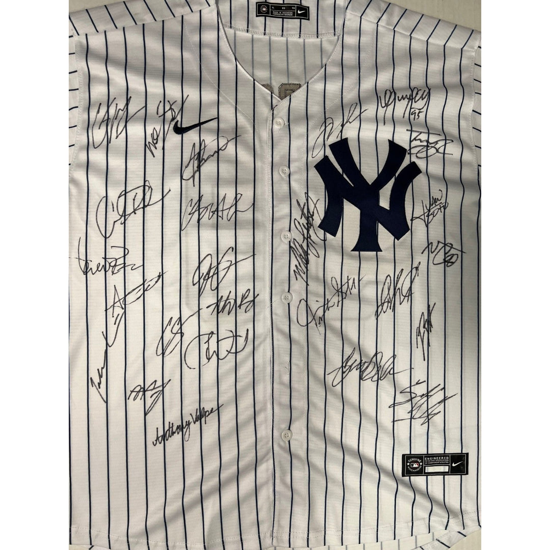 Aaron judge Juan Soto New York Yankees 2024 Nike jersey size XL team signed with proof