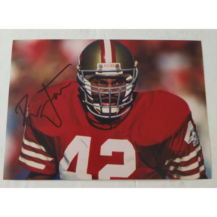 Ronnie Lott, San Francisco, 49ers, signed, 5x7 photo, with proof