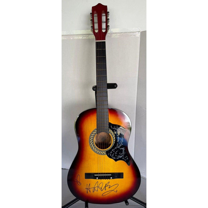 Harry Styles vintage acoustic guitar signed with proof
