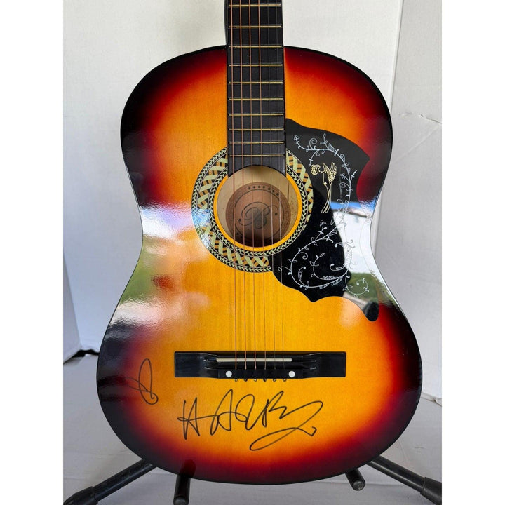 Harry Styles vintage acoustic guitar signed with proof