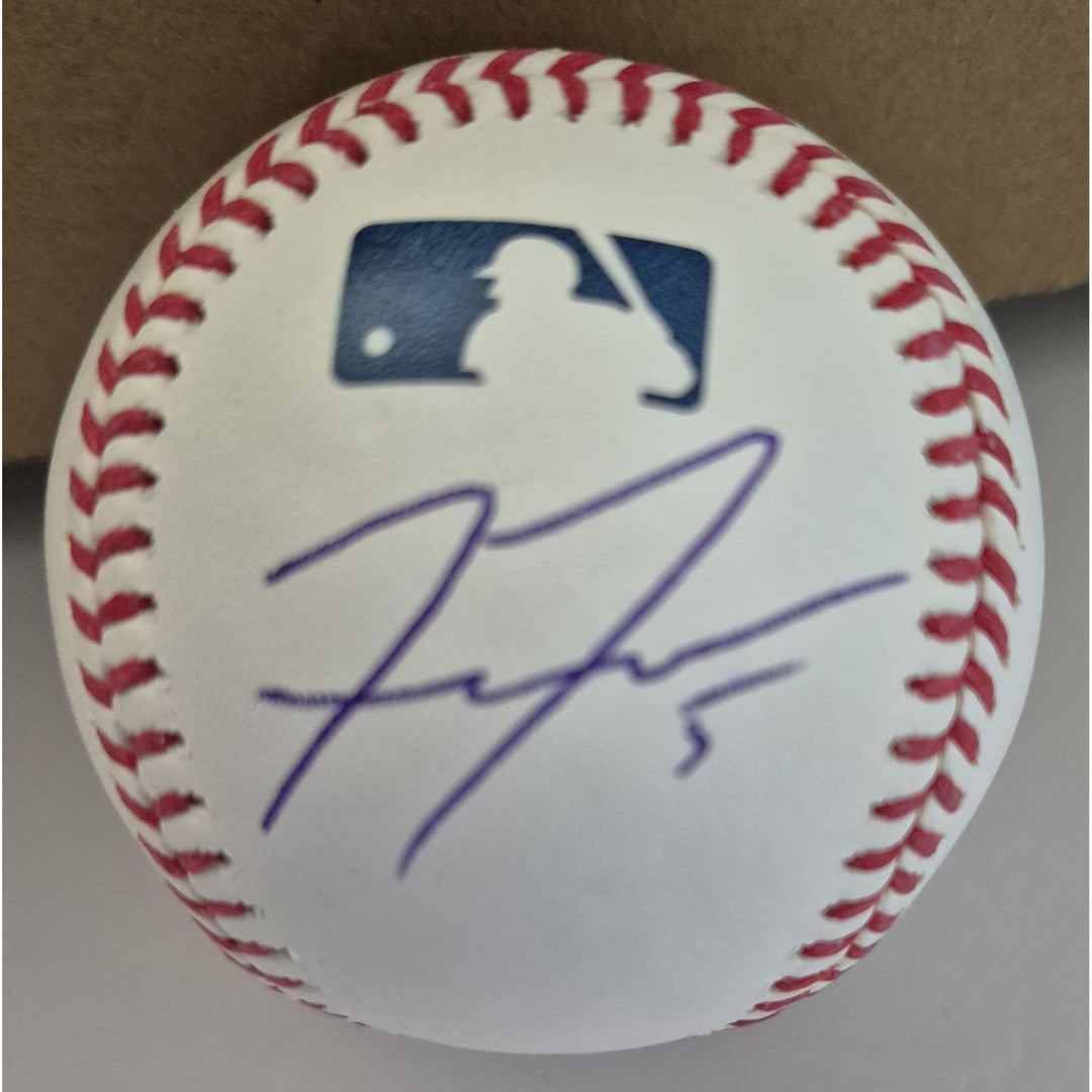 Freddie Freeman World Series MVP Los Angeles Dodgers Rawlings baseball signed with proof.