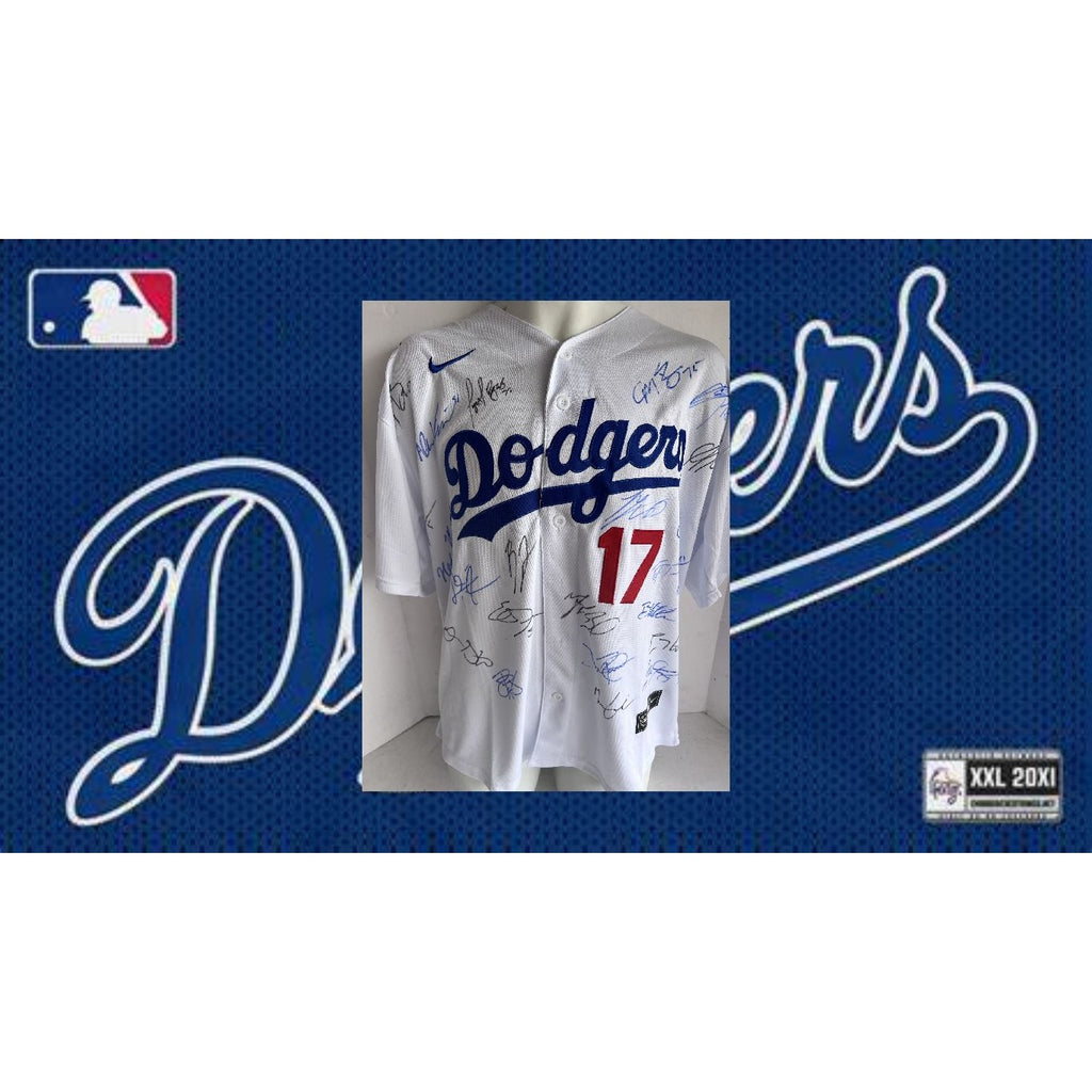 Shohei Ohtani Los Angeles Dodgers 2024 team signed jersey with proof